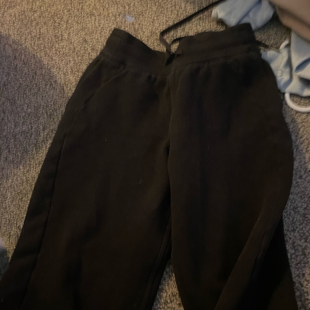 SHEIN Black Track Pants Elastic Waist Joggers